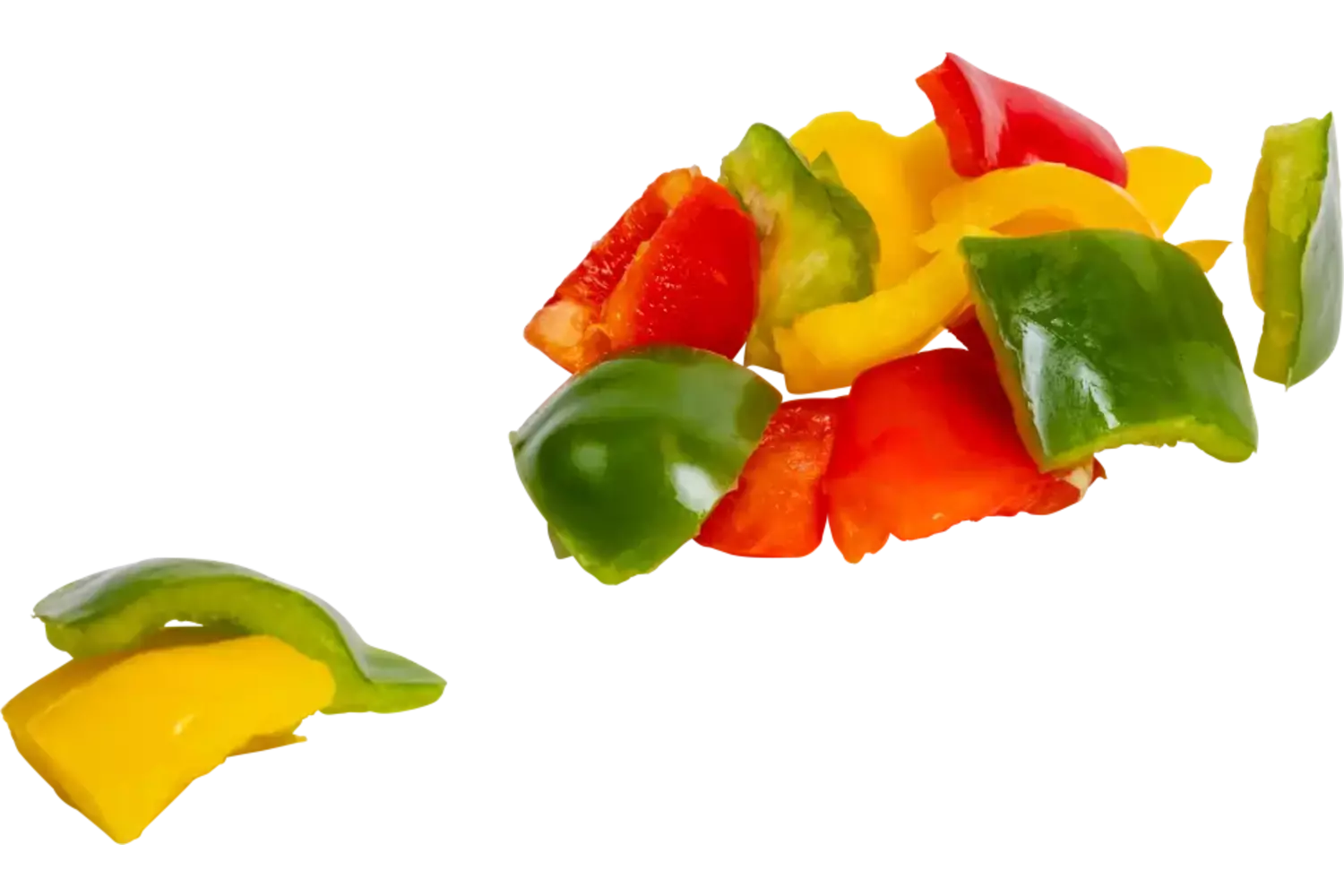 Paprika mix brunoise 30mm bak 1 kg stuk 1